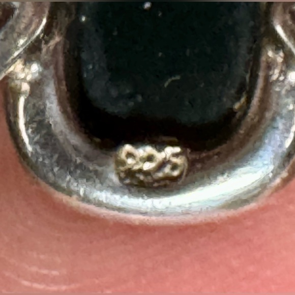 Silver and amber ring. - Picture 9 of 17